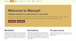 Desktop Screenshot of manopt.org